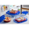 Lot de 7 Boîtes de conservation - PYREX - Cook & Go - Verre - Couverc