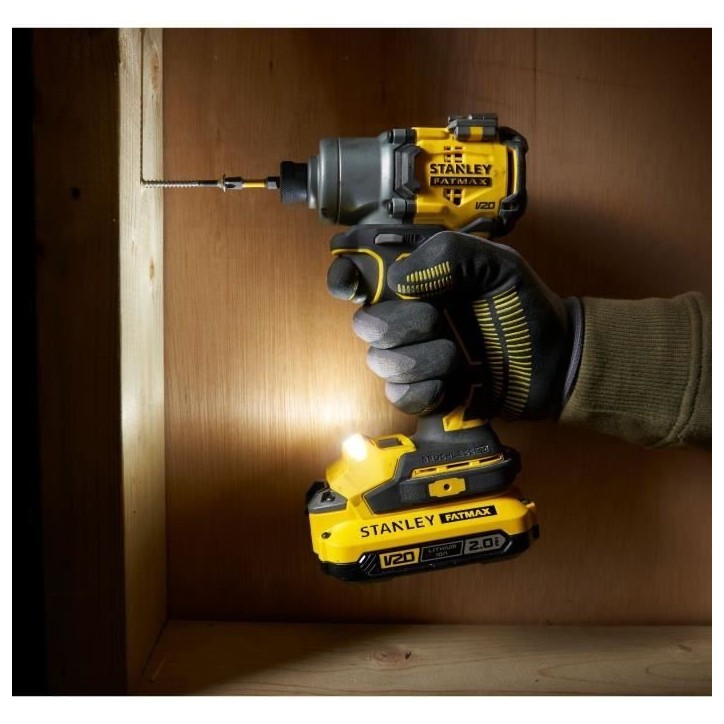 Visseuse a impact sans fil + 2 batteries 2Ah + chargeur - 18V - Stanley Fatmax - Brushless - SFMCF830D2K-QW Visseuse a impact sans fil + 2 batteries 2Ah + chargeur - 18V - Stanley Fatmax - Brushless - SFMCF830D2K-QW