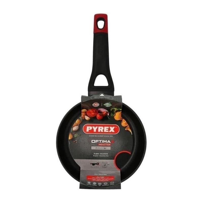 Poele - PYREX - 1455015 - En aluminium forgé - Antiadhésif - 20 cm -