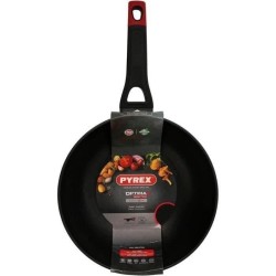 Wok - PYREX - 1455021 - En aluminium forgé - Antiadhésif - 28 cm - S