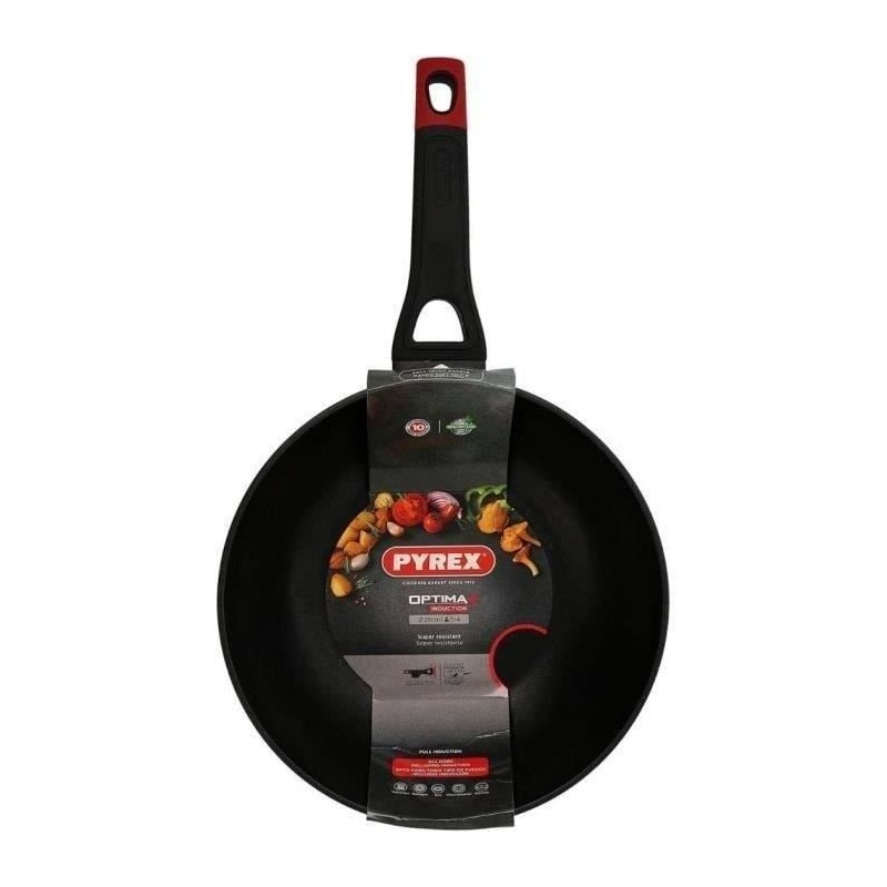 Wok - PYREX - 1455021 - En aluminium forgé - Antiadhésif - 28 cm - S Wok - PYREX - 1455021 - En aluminium forgé - Antiadhésif - 28 cm - S