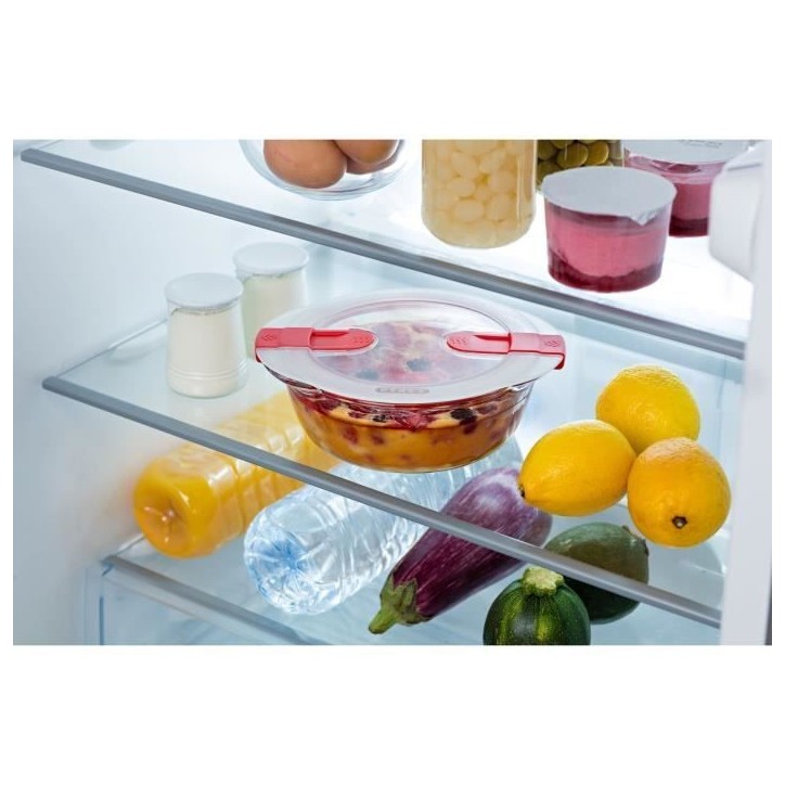 Lot de 3 lunch box - PYREX - Cook & Heat - Verre - Rond - Couvercle a valves vapeur spécial micro-onde - 1,1 L Lot de 3 lunch box - PYREX - Cook & Heat - Verre - Rond - Couvercle a valves vapeur spécial micro-onde - 1,1 L