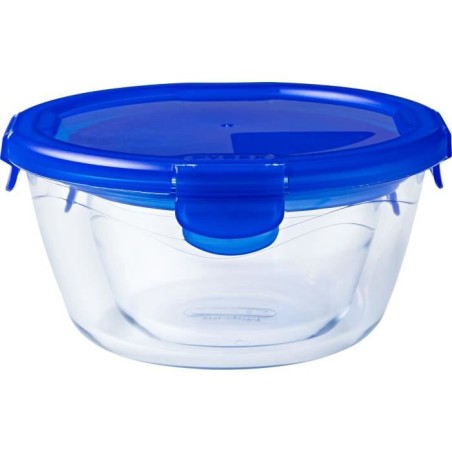 Lot de 3 Lunch Box - PYREX - Cook & Go - Verre - Rond - Couvercle herm