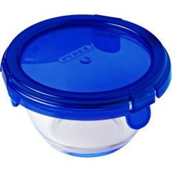 Lot de 5 mini bols - PYREX - Cook & Go - Verre - Rond - Couvercle éta