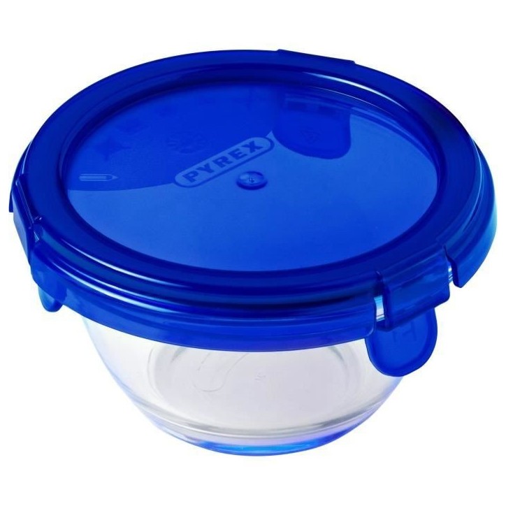 Lot de 5 mini bols - PYREX - Cook & Go - Verre - Rond - Couvercle étanche - 0,2 L Lot de 5 mini bols - PYREX - Cook & Go - Verre - Rond - Couvercle étanche - 0,2 L