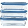 Lot de 3 Boîtes de conservation avec couvercle - PYREX - Zero Plastic