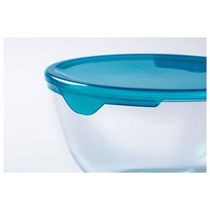 Lot de 5 jattes avec couvercle - PYREX - 2x 0,5L + 1x 1L + 2x 2L Lot de 5 jattes avec couvercle - PYREX - 2x 0,5L + 1x 1L + 2x 2L