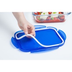 Lot de 5 Lunch Box - PYREX - Cook & Go - Verre - Rectangulaire - Couve
