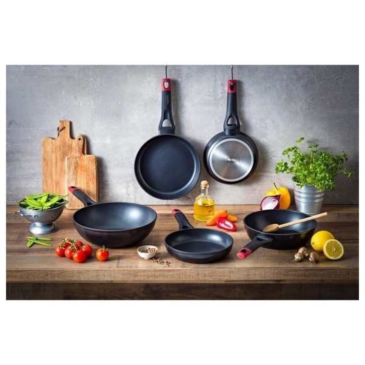 Poele - PYREX - 1455020 - En aluminium forgé - Antiadhésif - 30 cm - Sans PFAS