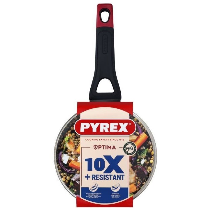 Casserole + couvercle - PYREX - 1455031 - Antiadhésif - 18 cm - Sans PFAS Casserole + couvercle - PYREX - 1455031 - Antiadhésif - 18 cm - Sans PFAS