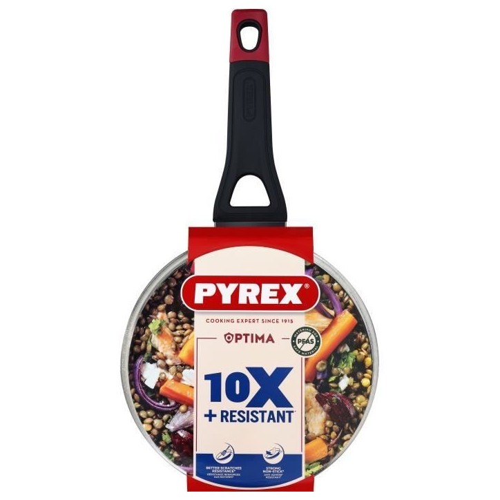Casserole + couvercle - PYREX - 1455032 - Antiadhésif - 20 cm - Sans PFAS Casserole + couvercle - PYREX - 1455032 - Antiadhésif - 20 cm - Sans PFAS