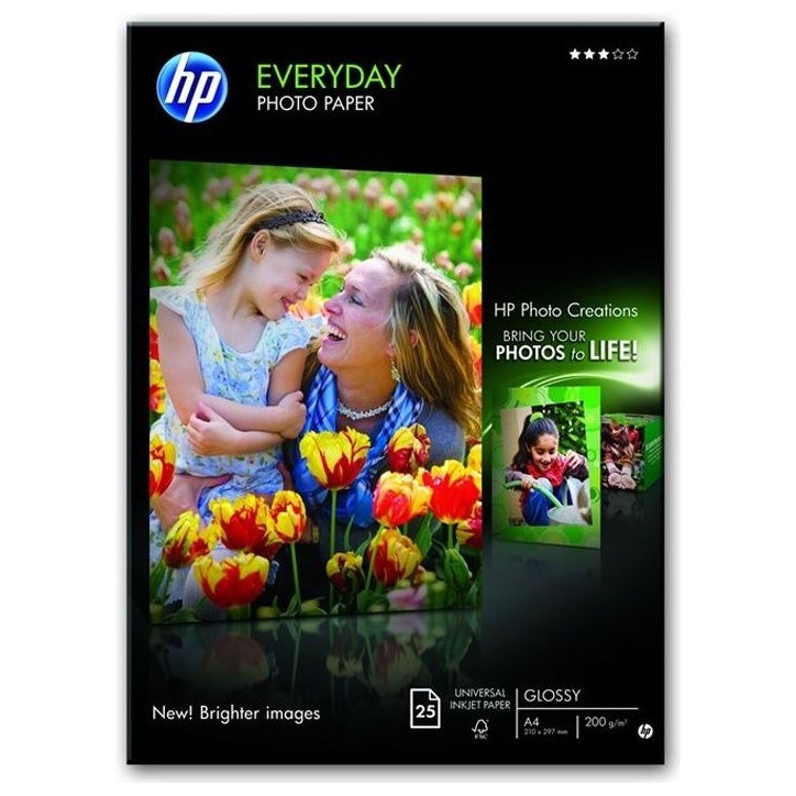 Papier photo HP Q5451A - 25 feuilles A4 Papier photo HP Q5451A - 25 feuilles A4