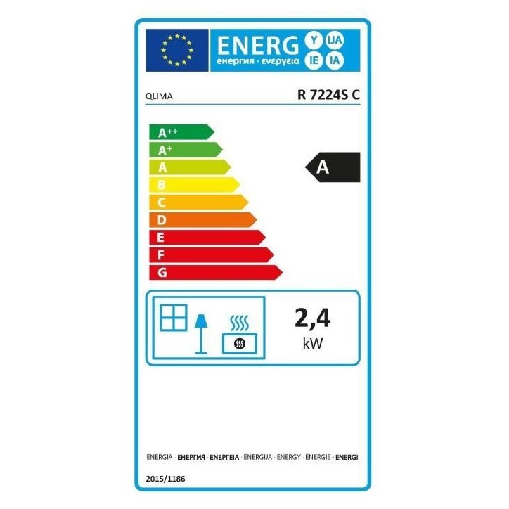 Poele a pétrole QLIMA R7224-SC - 2400 W - jusqu'a 85 m³ - Détecteur CO² - Réservoir 4,2 L Poele a pétrole QLIMA R7224-SC - 2400 W - jusqu'a 85 m³ - Détecteur CO² - Réservoir 4,2 L