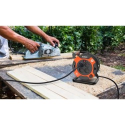 Enrouleur - QUARX - Bricolage - 15m, H05VV-F 3G1,5mm², disjoncteur th