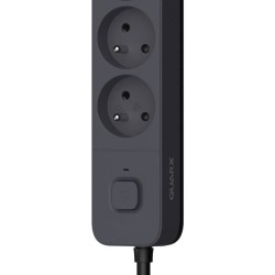 Multiprise - QUARX - 4 prises - Avec 3 ports USB, câble 1,5m