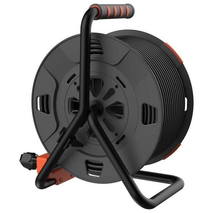 Enrouleur - QUARX - Bricolage - 40m, H07RN-F 3G 1,5mm², tambour métallique Enrouleur - QUARX - Bricolage - 40m, H07RN-F 3G 1,5mm², tambour métallique