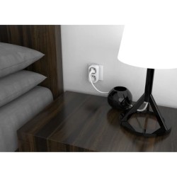 Biplite - QUARX - 2P 16A - Blanc et gris clair, conforme NF