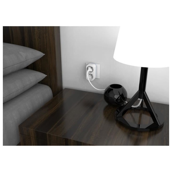 Biplite - QUARX - 2P 16A - Blanc et gris clair, conforme NF Biplite - QUARX - 2P 16A - Blanc et gris clair, conforme NF