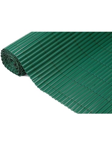 Canisse double face PVC vert - 1 x 3 m - 100% occultant - 1000 g/m² - Set de fixation - NATURE