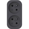Biplite - QUARX - 2P 16A - Noir et gris anthracite, conforme NF