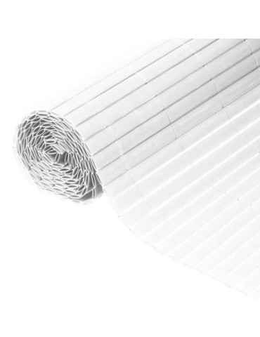 Canisse double face PVC blanc - NATURE - 1 x 3 m - 100% occultant - 1500 g/m²