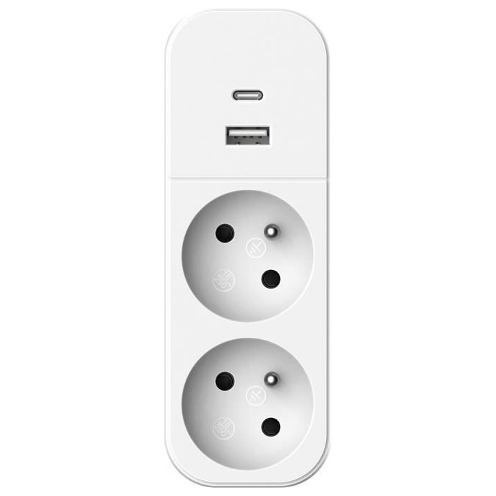 Biplite - QUARX - 2P 16A - Avec USB-A et USB-C, conforme NF Biplite - QUARX - 2P 16A - Avec USB-A et USB-C, conforme NF
