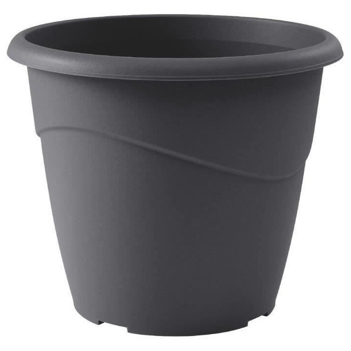 EDA Pot de fleur rond non percé MARINA - 23 L - Ø 40 x H 33,7 cm - Gris anthracite EDA Pot de fleur rond non percé MARINA - 23 L - Ø 40 x H 33,7 cm - Gris anthracite