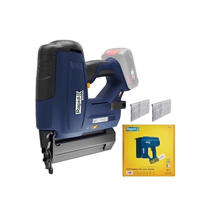 RAPID - BNX50 - Cloueuse électrique a batterie 18V, pour clous n°8/20-50mm - Boîte sans batterie - (5001501) RAPID - BNX50 - Cloueuse électrique a batterie 18V, pour clous n°8/20-50mm - Boîte sans batterie - (5001501)