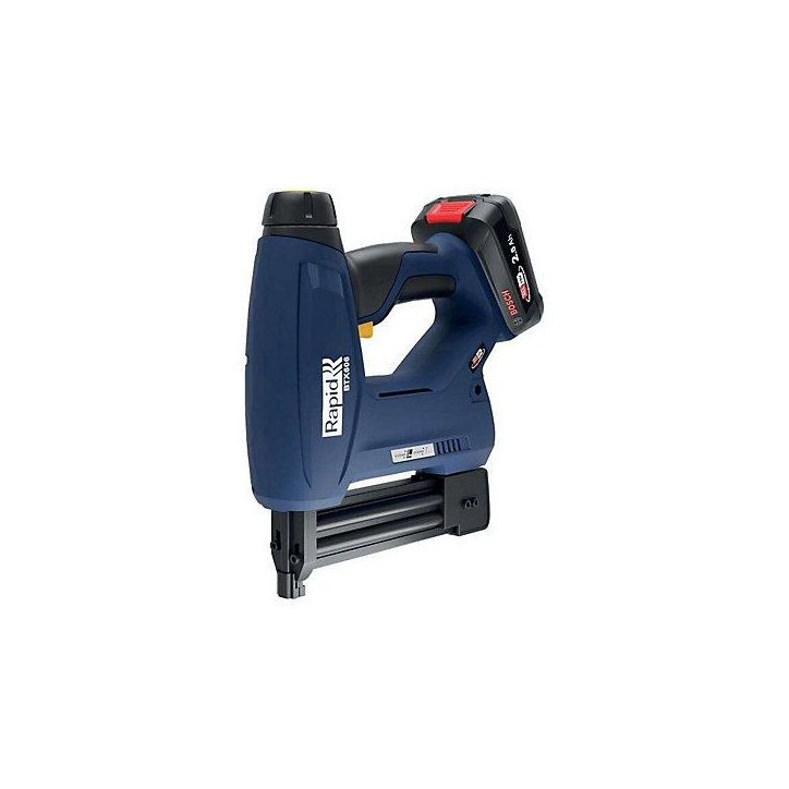RAPID - BTX606 - Agrafeuse a batterie 18V, pour agrafes n°606/12-25mm et clous n°8/15-25mm - Boîte + batterie + chargeur - 50