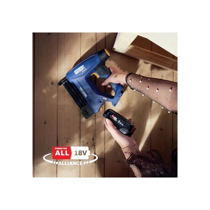 RAPID - BTX606 - Agrafeuse a batterie 18V, pour agrafes n°606/12-25mm et clous n°8/15-25mm - Boîte sans batterie - (5001505)