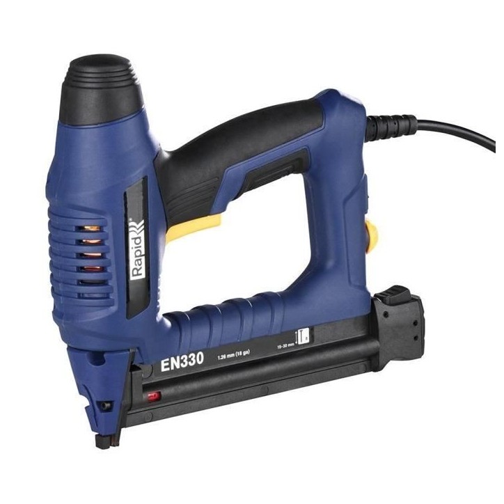 RAPID - EN330 - Cloueur électrique pour clous n°8/15-30mm, pour bricolage et menuiserie sur bois - Boîte - (5001481) RAPID - EN330 - Cloueur électrique pour clous n°8/15-30mm, pour bricolage et menuiserie sur bois - Boîte - (5001481)