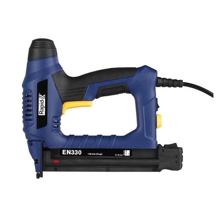 RAPID - EN330 - Cloueur électrique pour clous n°8/15-30mm, pour bricolage et menuiserie sur bois - Boîte - (5001481) RAPID - EN330 - Cloueur électrique pour clous n°8/15-30mm, pour bricolage et menuiserie sur bois - Boîte - (5001481)