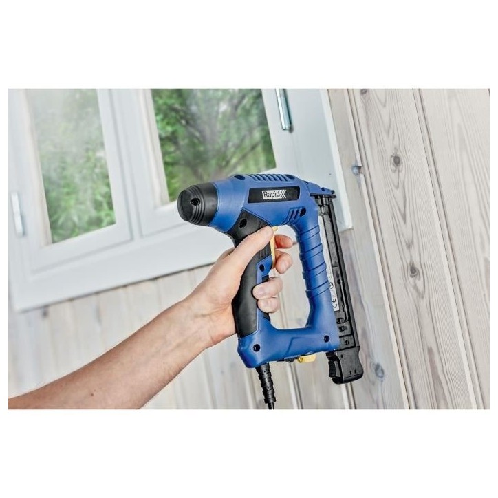 RAPID - EN330 - Cloueur électrique pour clous n°8/15-30mm, pour bricolage et menuiserie sur bois - Boîte - (5001481) RAPID - EN330 - Cloueur électrique pour clous n°8/15-30mm, pour bricolage et menuiserie sur bois - Boîte - (5001481)