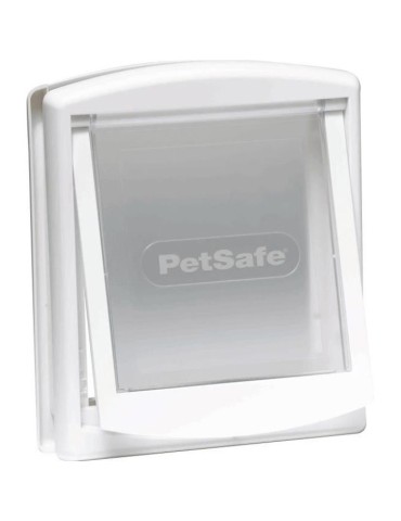 PetSafe - Porte pour chien et chat Originale Staywell, 2 voies d'acces - entrée et sortie - Rigide et Résistante - Blanc, Tail