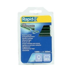 RAPID - Agrafes grillage - VR16 Vert, pose de clôture - Blister 1390