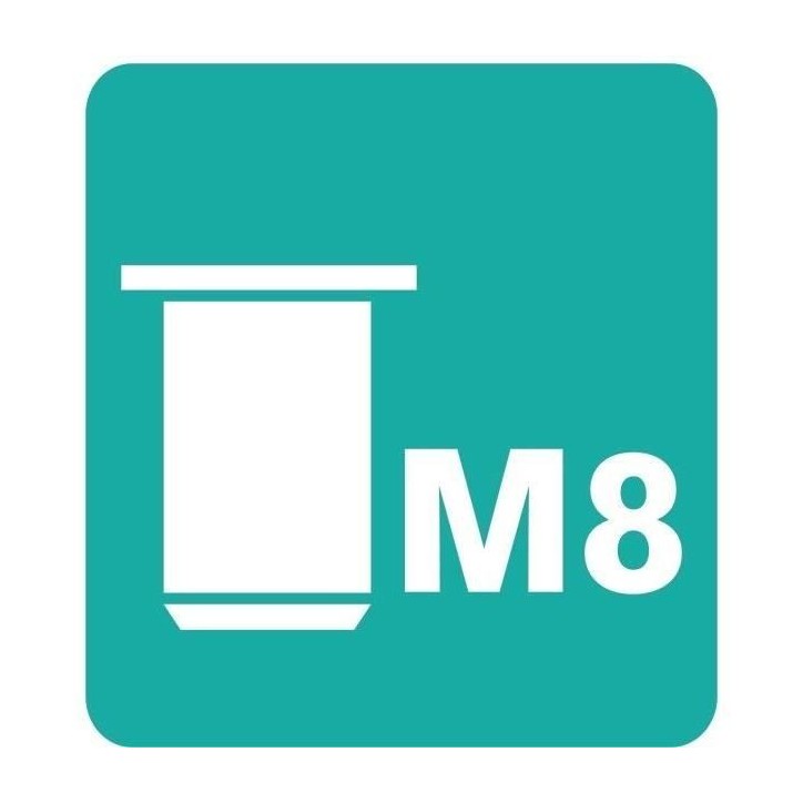 RAPID - M8 - Écrous a sertir pour vis Ø8mm - Blister de 20 + 1 Foret Ø11mm - (5001482) RAPID - M8 - Écrous a sertir pour vis Ø8mm - Blister de 20 + 1 Foret Ø11mm - (5001482)