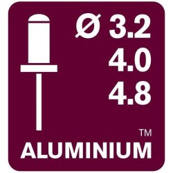 RAPID - RP100 MULTI - Pince démultipliée rivets aluminuim et acier i