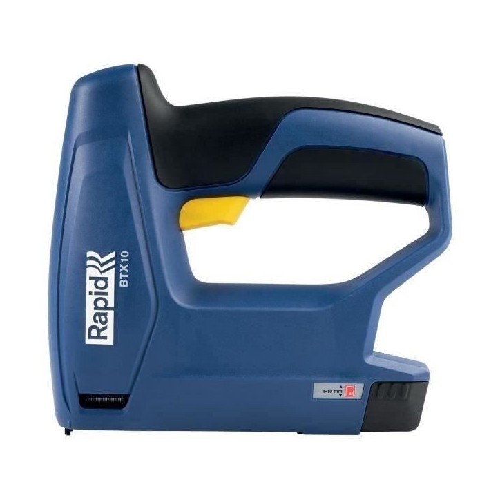 RAPID - BTX10 - Agrafeuse électrique sans fil, pour bois, tissu et briolage pour agrafes n°53/6-10mm - Boîte - (5001495) RAPID - BTX10 - Agrafeuse électrique sans fil, pour bois, tissu et briolage pour agrafes n°53/6-10mm - Boîte - (5001495)