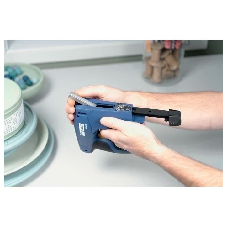 RAPID - BTX10 - Agrafeuse électrique sans fil, pour bois, tissu et briolage pour agrafes n°53/6-10mm - Boîte - (5001495) RAPID - BTX10 - Agrafeuse électrique sans fil, pour bois, tissu et briolage pour agrafes n°53/6-10mm - Boîte - (5001495)