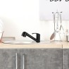 Mitigeur évier de cuisine - Noir mat - Bec orientable - Cartouche cé