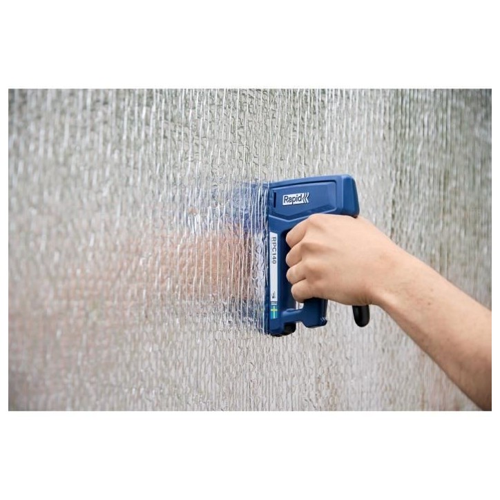 RAPID - RPC140 - Agrafeuse manuelle pour Isolation, agrafeuse murale pour bricolage pour agrafes n°140/6-16mm - (5001630) RAPID - RPC140 - Agrafeuse manuelle pour Isolation, agrafeuse murale pour bricolage pour agrafes n°140/6-16mm - (5001630)
