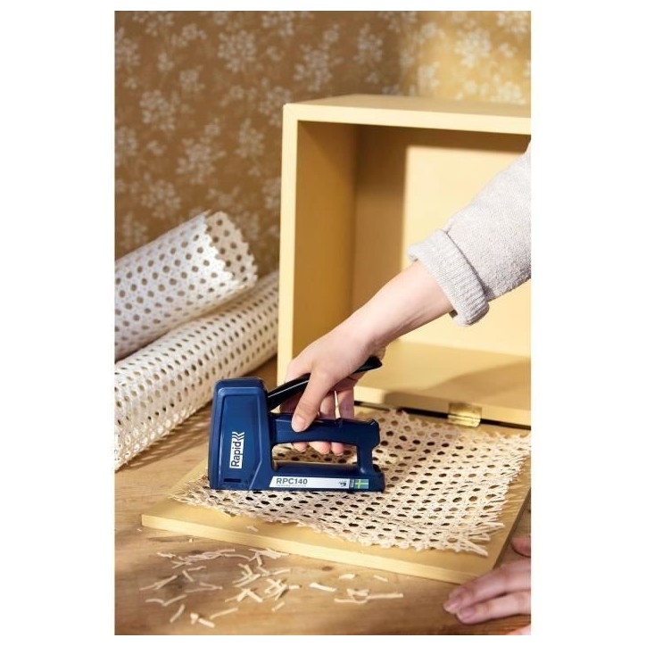 RAPID - RPC140 - Agrafeuse manuelle pour Isolation, agrafeuse murale pour bricolage pour agrafes n°140/6-16mm - (5001630) RAPID - RPC140 - Agrafeuse manuelle pour Isolation, agrafeuse murale pour bricolage pour agrafes n°140/6-16mm - (5001630)