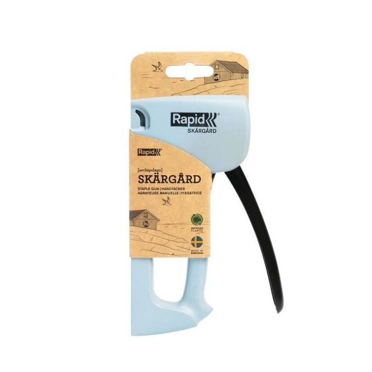RAPID - R53 Spirit of Sweden - Agrafeuse manuelle éco-responsable pour agrafes 53/4-10mm - Skargard (Bleu Archipel) - 5001613 RAPID - R53 Spirit of Sweden - Agrafeuse manuelle éco-responsable pour agrafes 53/4-10mm - Skargard (Bleu Archipel) - 5001613