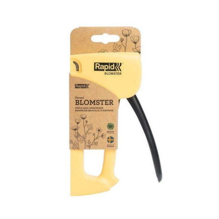 RAPID - R53 Spirit of Sweden - Agrafeuse manuelle éco-responsable pour agrafes 53/4-10mm - Blomster (Jaune Fleur) - (5001615) RAPID - R53 Spirit of Sweden - Agrafeuse manuelle éco-responsable pour agrafes 53/4-10mm - Blomster (Jaune Fleur) - (5001615)