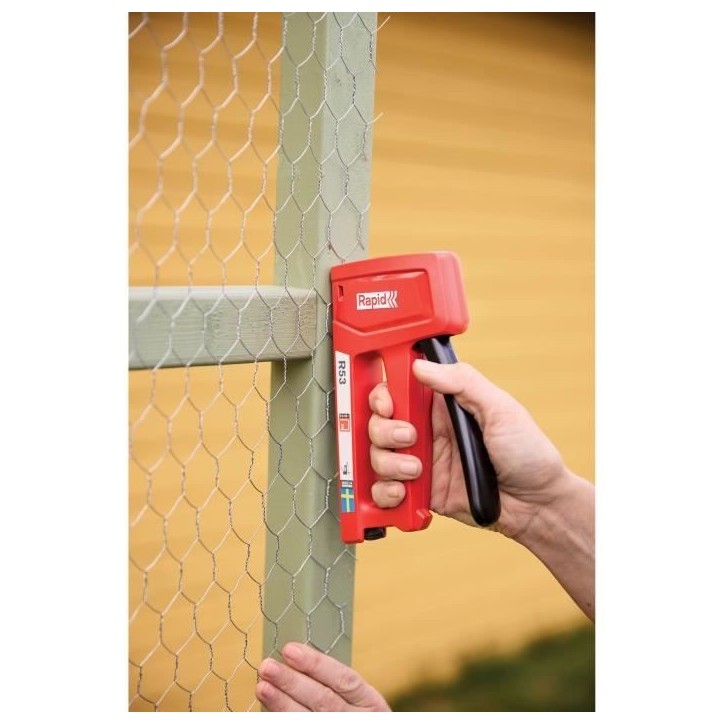 RAPID - R53 - Agrafeuse manuelle murale éco-responsable pour bois et tissus d'ameublement pour agrafes 53/4-10mm - 5001661 RAPID - R53 - Agrafeuse manuelle murale éco-responsable pour bois et tissus d'ameublement pour agrafes 53/4-10mm - 5001661