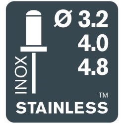 RAPID - RP10 - Pince rivets, Riveteuse pour rivet - Blister (inclus 10