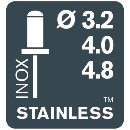 RAPID - RP10 - Pince rivets, Riveteuse pour rivet - Blister (inclus 100 rivets) - (5000376)