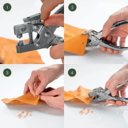 RAPID - RP05 - Pince oeillets Ø4mm, poinçonnage de Ø2 a Ø4,5mm - B