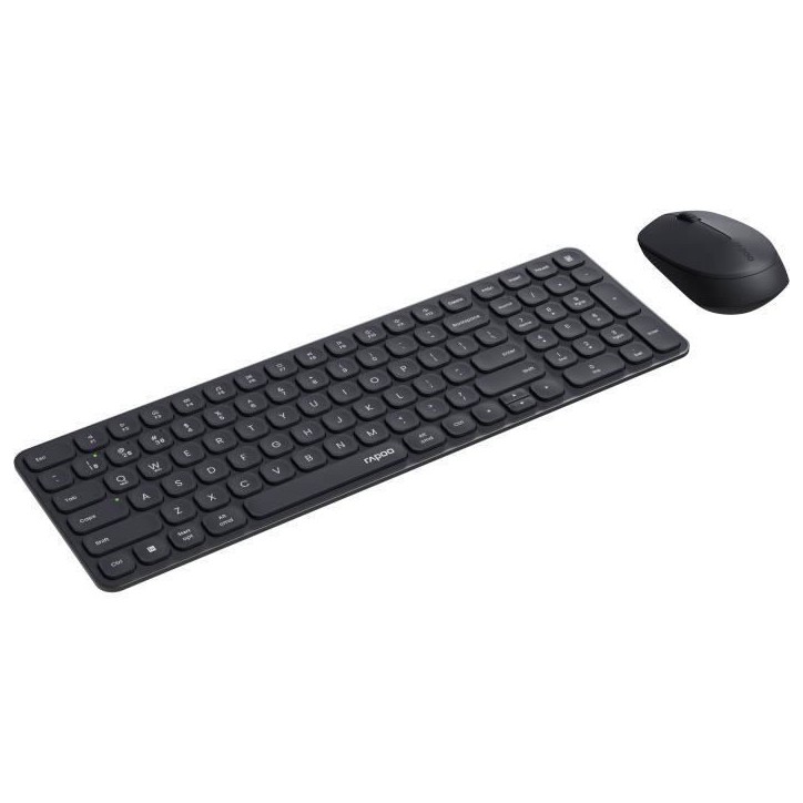 Ensemble Clavier-Souris - RAPOO - 9310M - Sans-fil - Multimode - Ultra-Slim - Noir