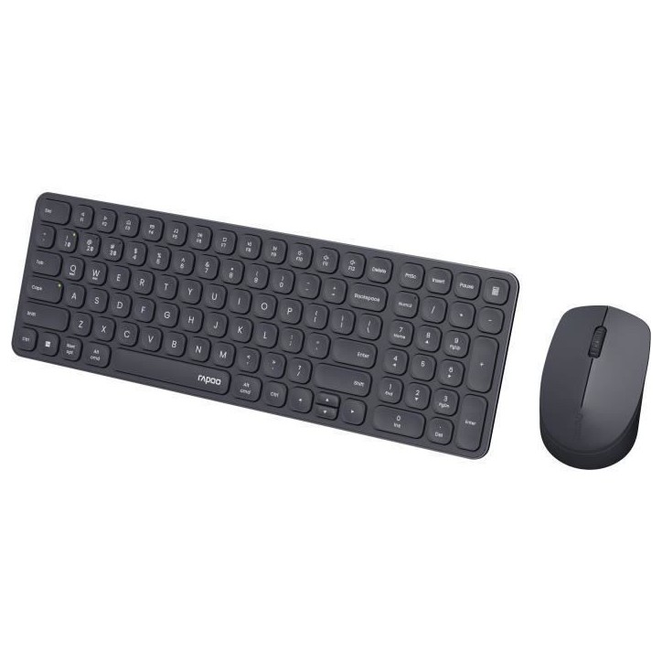 Ensemble Clavier-Souris - RAPOO - 9310M - Sans-fil - Multimode - Ultra-Slim - Noir